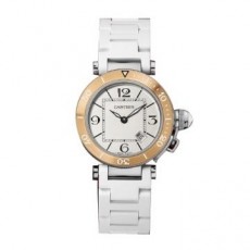 Cartier Pasha W3140001 Ladies Quartz Silver Swiss ETA Quartz 
