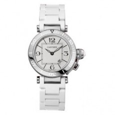 Cartier Pasha W3140002 Ladies Quartz White Swiss ETA Quartz 