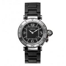 Cartier Pasha W3140003 Ladies Quartz Black Swiss ETA Quartz 