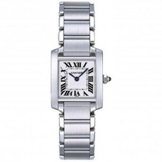 Cartier TANK W50012S3 Ladies Quartz White Swiss ETA Quartz