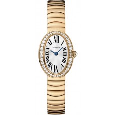 Cartier Baignoire WB520026 Ladies Quartz Silver White Swiss ETA Quartz