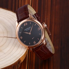 Montblanc Swiss 2892 Automatic Star Edition 39 mm Black Dial Brown Strap 