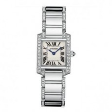 Cartier TANK WE1002SF Ladies Quartz Silver Swiss ETA Quartz