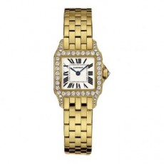 Cartier Santos WF9001Y7 Ladies Quartz Silver Swiss ETA Quartz 
