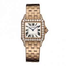 Cartier Santos WF9007Z8 Ladies Quartz Silver Swiss ETA Quartz 