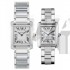 Cartier TANK SOLO W51011Q3、W5200013 Couples Quartz White Swiss ETA Quartz