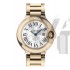 Cartier Ballon Bleu W69002Z2 28mm Ladies Quatz White Swiss ETA Quatz