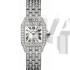Cartier Santos WF9003YA Ladies Quartz Silver Swiss ETA Quartz 