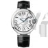 Cartier Ballon Bleu 36MM Swiss Automatic Women Watch Leather Strap M03