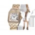 Cartier Santos W25063X9 Ladies Quartz White Swiss ETA Quartz 