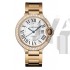 Cartier Ballon Bleu 36MM Diamonds Bezel Swiss Automatic Women Watch Rose Gold M17