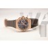 Replica Omega 35mm Lady Double Eagle Constellation Brown Rubber Band20668
