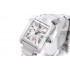 Cartier TANK W50011S3 Mens Automatic Silver White Swiss ETA 2824