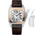  Cartier Santos W20107X7 Mens Automatic White Swiss ETA 2824