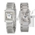 Cartier TANK W50011S3、W51008Q3 Couples Automatic Silver White Swiss ETA 2824