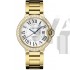 Cartier Ballon Bleu 36MM Diamonds Bezel Swiss Automatic Women Watch Yellow Gold M18
