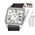  Cartier Santos W2007051 Mens Automatic White Swiss ETA 2824