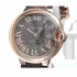 Cartier Ballon Bleu W6920037 Mens Automatic Deep Brown Swiss ETA 2824