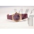 Replica Omega 35mm Lady Constellation Purple Rubber Band20673