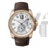  Cartier Callibre De Cartie W7100009 Mens Automatic White Swiss ETA 2824