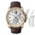  Cartier Callibre De Cartie W7100009 Mens Automatic White Swiss ETA 2824