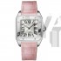 Cartier Santos W20126X8 Ladies Automatic White Swiss ETA 2824
