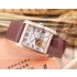 Cartier Santos Skeleton Brown Strap Swiss ETA 2824 Automatic 