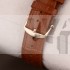 IWC Portofino Mens Automatic White Dial Brown Leather Strap Swiss ETA 2892