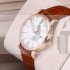 IWC Portofino Mens Automatic White Dial Brown Leather Strap Swiss ETA 2892