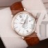 IWC Portofino Mens Automatic White Dial Brown Leather Strap Swiss ETA 2892