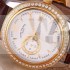 Patek Philippe Grand Complication Automatic Swiss Genuine Leather Strap Diamond Bezel 