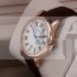 IWC Portofino Mens Automatic White Dial Brown Leather Strap Swiss ETA 2892