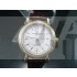 Vacheron Constantin Patrimony Swiss 2824 Automatic White Dial Stick Markers Diamond Bezel Gold