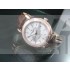 Vacheron Constantin Patrimony Swiss 2824 Automatic White Dial Stick Markers Diamond Bezel Rose Gold
