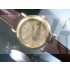 Vacheron Constantin Patrimony Swiss 2824 Automatic Gold Dial Stick Markers Gold 