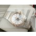 Omega Constellation Chronometer Swiss 2824 Ladies Automatic Rose Gold Diamond Bezel