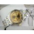 Omega De Ville Swiss 2824 Mens Automatic Gold Dial Diamond Markers Gold