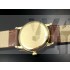 Omega De Ville Swiss 2824 Mens Automatic Gold Dial Stick Markers