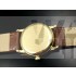 Omega De Ville Swiss 2824 Mens Automatic Gold Dial Roman Markers Gold