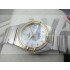 Omega Constellation Chronometer Swiss 2824 Ladies Automatic White Dial Diamond Bezel