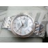 Omega De Ville Swiss 2824 Mens Automatic White Dial Diamond Stick Markers Rose Gold