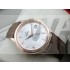 Omega De Ville Swiss 2824 Mens Automatic White Dial Numeral Markers Rose Gold