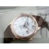 Omega De Ville Swiss 2824 Mens Automatic White Dial Numeral Markers Rose Gold