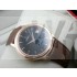 Omega De Ville Swiss 2824 Mens Automatic Black Dial Stick Markers Rose Gold