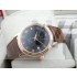 Omega De Ville Swiss 2824 Mens Automatic Black Dial Roman Markers Rose Gold