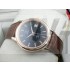 Omega De Ville Swiss 2824 Mens Automatic Black Dial Diamond Stick Markers Rose Gold