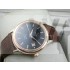 Omega De Ville Swiss 2824 Mens Automatic Black Dial Diamond Stick Markers Rose Gold