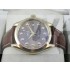 Omega Seamaster Swiss 2824 Mens Automatic Brown Dial Diamond Markers Gold