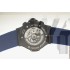 Swiss Hublot Big Bang replica BLACK TUTTI FRUTTI DARK BLUE CARAT 44mm20618