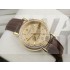Vacheron Constantin Patrimony Swiss 2824 Automatic Gold Dial Stick Markers Diamond Bezel Gold 